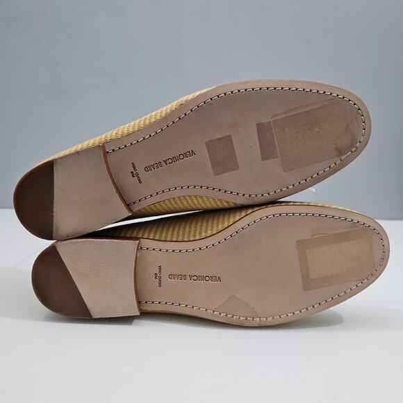 Veronica Beard Raffia Penny Loafer Womens 9 Natural Tan Slip On Summer Capsule - Picture 11 of 13